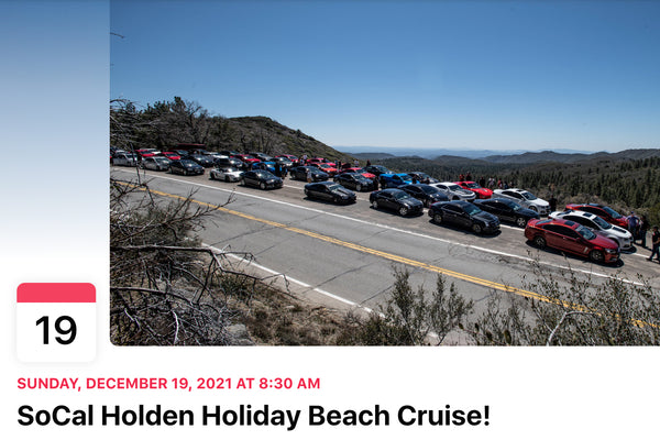 SoCal Holden Holiday Beach Cruise! December 19th, 2021