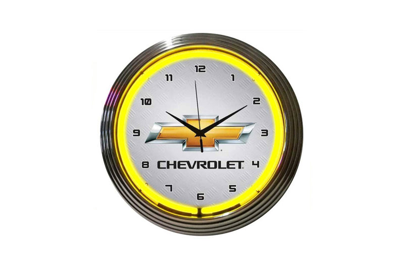 Chevrolet Bowtie Neon Clock