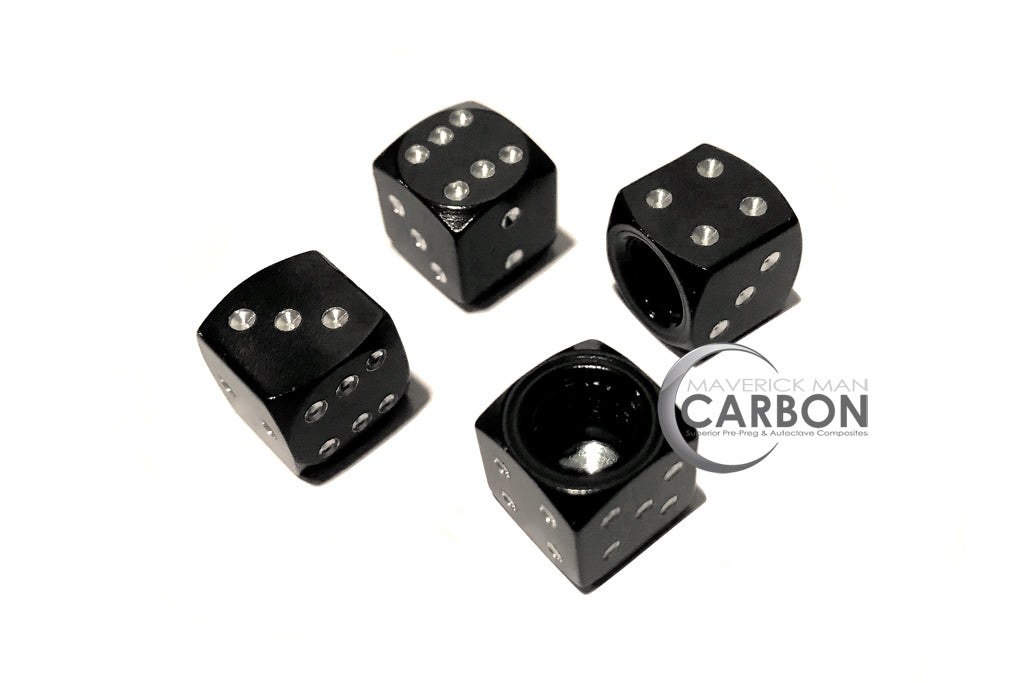 4 Aluminum Tire Air Valve Stem Caps Car Truck Bike Silver - CARBON FIBER DDH