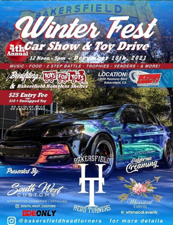 Winter Fest 4th Annual Car Show & Toy Drive - December 18th, 2021