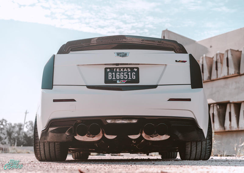 CYBER WEEK SALE - Carbon Fiber Spoiler w/ Wickerbill for the Cadillac ATS-V Sedan and Coupe