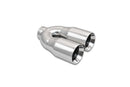 Dual Stainless 3.5 inch Double Wall Tips