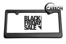 BLACK FRIDAY SALE  - Carbon Fiber License Plate Frame