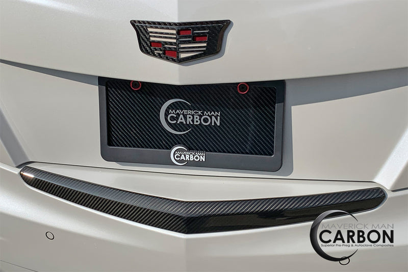 Cadillac ATS-V / ATS Sedan Carbon Fiber Rear Bumper Applique