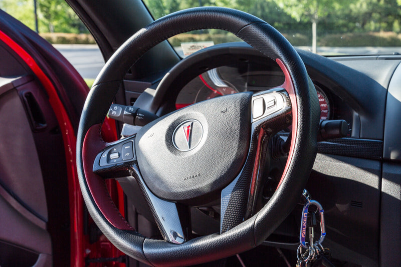 G8 Real Carbon Fiber Steering wheel and Carbon Fiber Dash Trim