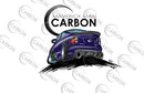 Maverick Man Carbon CarToon Pontiac GTO Stickers