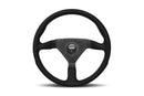 Momo Monte Carlo Steering Wheel w/ Alcantara Suede grips w/ Black Stitching