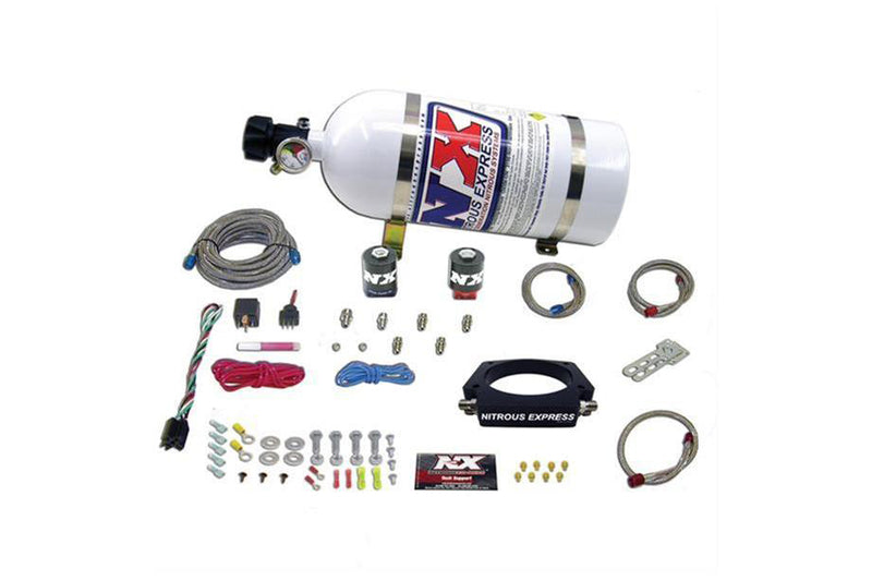 Nitrous Express GM LS 90mm / 102mm Nitrous Plate Kit (50-400HP) w/10lb Bottle