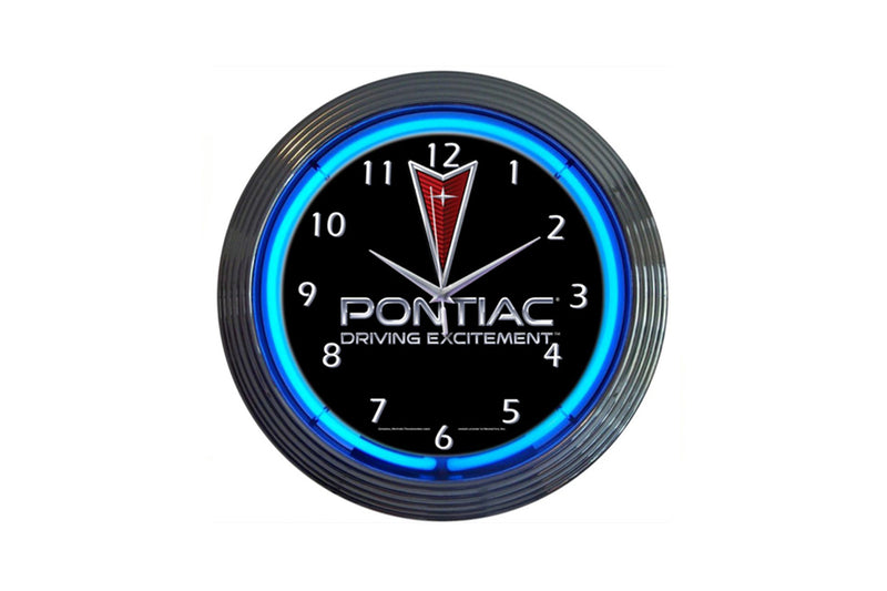 Pontiac "Driving Excitement" Neon Clock
