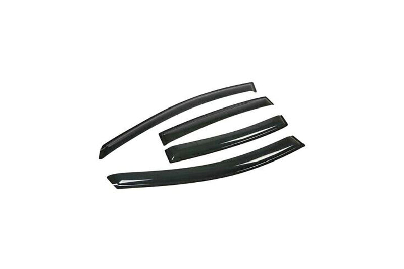 DNA MOTORING Smoke Tint Window Visors – For Buick Enclave 2008-2017 – 4-Piece Tape-On Rain Deflector Set, Left Side, 3M Adhesive