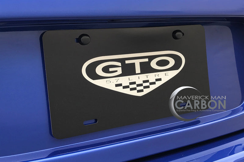 Pontiac "GTO"  Aluminum Laser Engraved Display License Plate