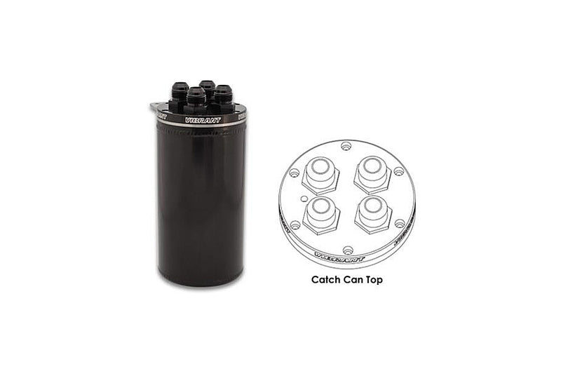 Vibrant Universal Catch Can - Anodized Black