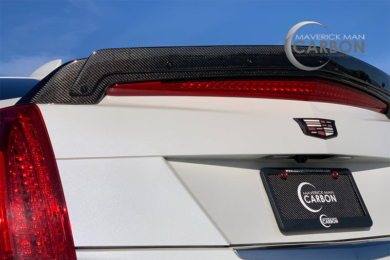 Carbon Fiber Spoiler w/ Wickerbill for the Cadillac ATS-V Sedan and Coupe