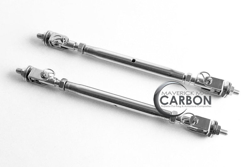 Splitter Support Rods in Stainless Steel -  Extra Thick 10mm (with quick release)